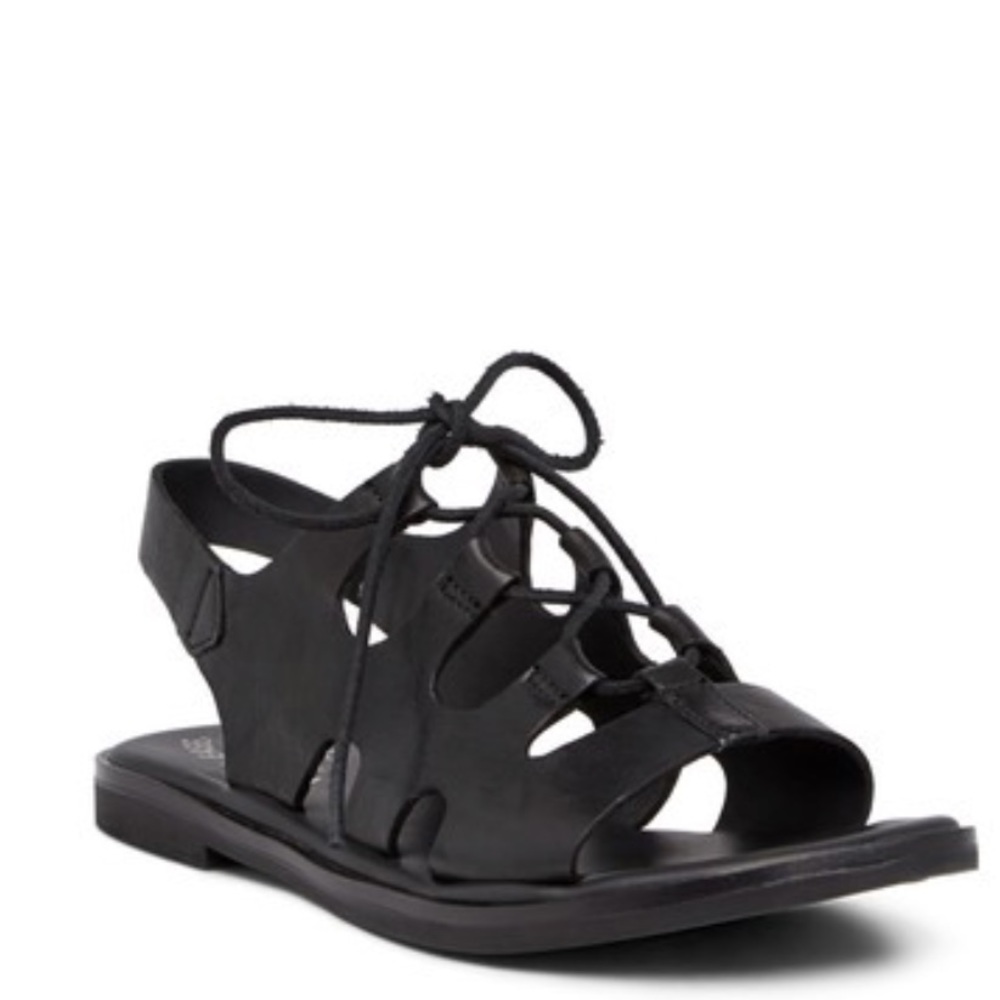 Saga Leather Ghillie Lace Up Sandals - Picture 3 of 6